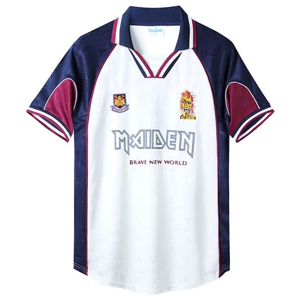 Camiseta Iron Maiden x West Ham Retro Segunda 1999/2001